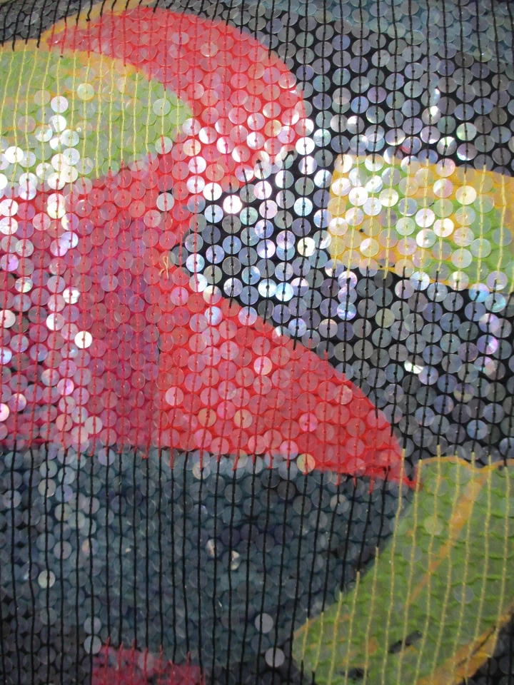 Vintage Sandy Starkman Sequin Jacket Medium Women Multicolor Cotton - Image 4 of 4