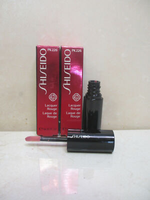 SHISEIDO LACQUER ROUGE LIPSTICK PK226 0.20 OZ BOXED (LOT OF 2)