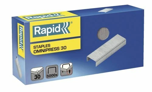 Rapid 5000560 Omnipress 30 verzinkt Heftklammern 5000 Stück Takkernadel SO30