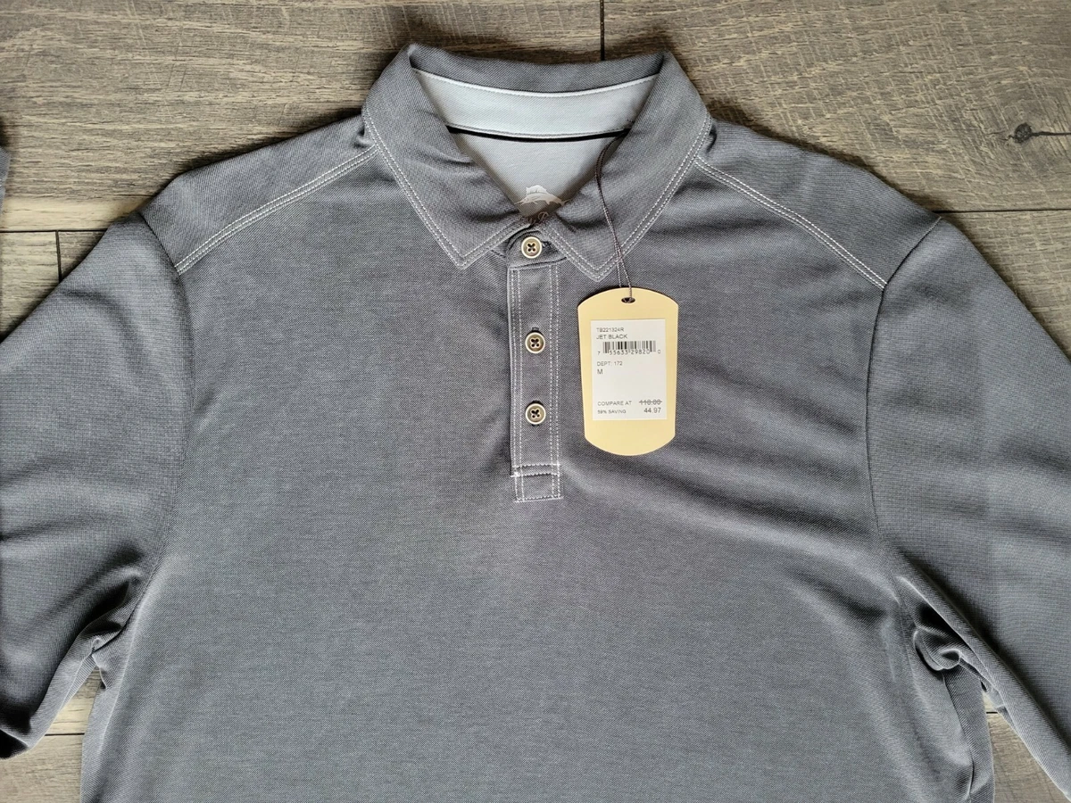 NWT Tommy Bahama Mens M Shoreline Surf Long Sleeve Polo