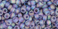 8/0, Toho Seeds, 166DF, Trans-Rainbow Frosted LT TANZANITE, 10 gram/TR-08-166DF