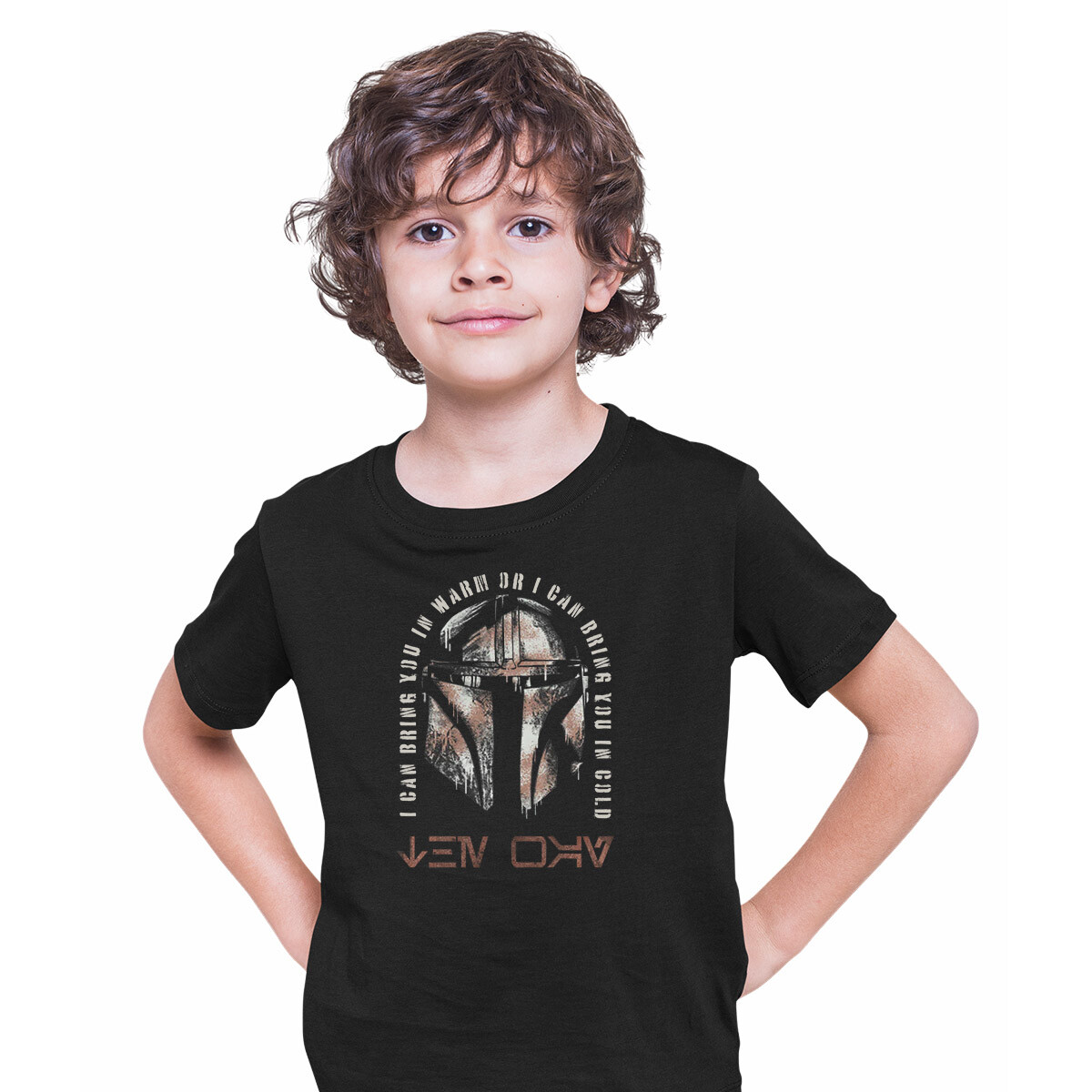 Mandalorian Season 3 T-shirt Star Wars Helmet Baby Yoda Disney Fans Tee