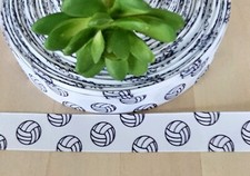 7/8 Inch 1 YD Volleyball Grosgrain Ribbon Sports Hair Bow Lanyard Ribbon