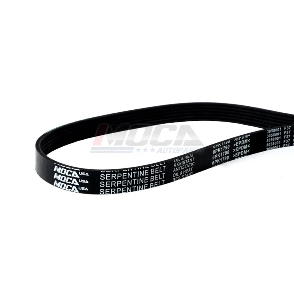 Water Pump Serpentine Belt for Buick Chevrolet Oldsmobile Pontiac 2.8L 3.1L 3.4L - Image 2 of 4