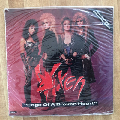 SEALED VIXEN EDGE OF BROKEN HEART W POSTER SLEEVE + SHOK PARIS Promo Flexi Disc!
