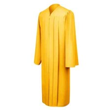 Matte Gold High School/Bachelor Graduation Gown