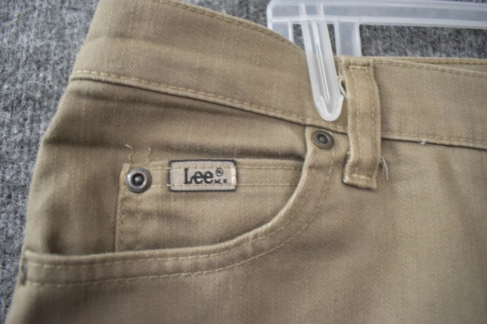 Lee Relaxed Straight Leg At The Waist Shorts Womens 12 Denim Tan Brown - Image 2 of 4