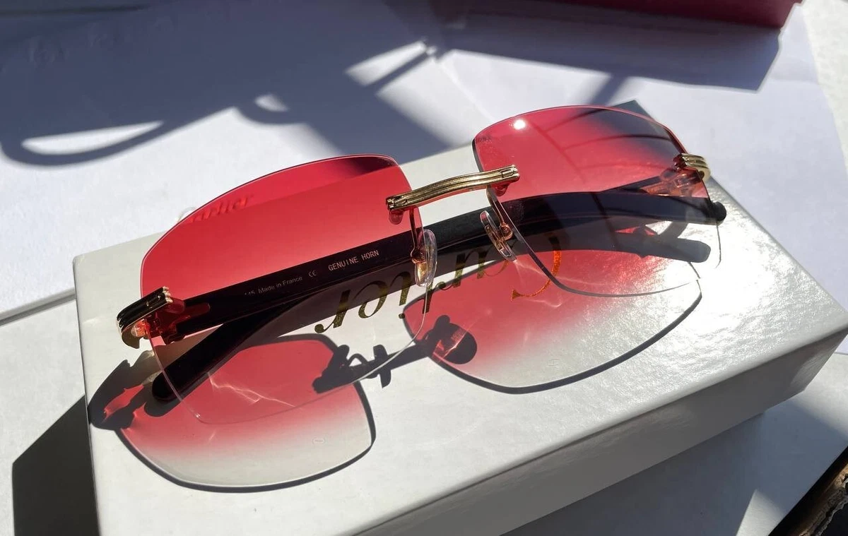 purple cartier glasses