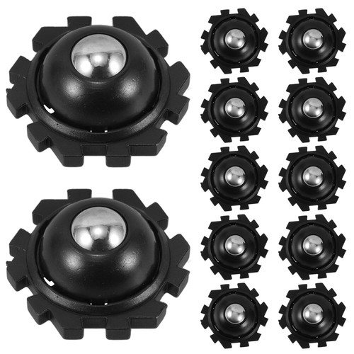 12 Pcs Spliced pulley Balls Self Adhesive Swivel Wheels Office