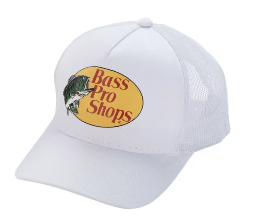 New, Bass Pro Shops Hat Logo Mesh Fishing Hunting Trucker