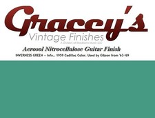 -Inverness Green- Gracey's Vintage Finishes Nitrocellulose Guitar Lacquer.