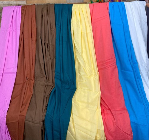 100% Cotton Voile Fabric Solid Plain Pattern Apparel Fabric 44" Wide By the Yard - Picture 7 of 10