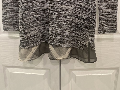 Prinzessin Vera Wang graue Long Tunika mit Reißverschluss - Größe M - Bild 5 von 7