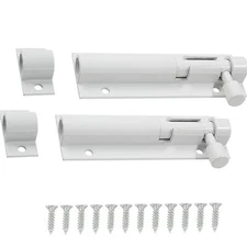 2 Pack 3 Inch Barrel Bolt Lock Slide Latch Lock for Security Gate Warehouse