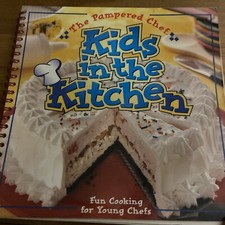 VTG Pampered Chef Kids In The Kitchen Spiral Bound Cookbook Young Chefs