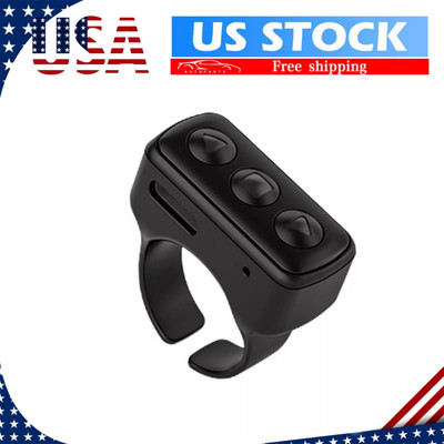 Bluetooth Turner Ring Fingertip Remote Control Compatible Phone Scrolling Page