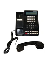 Vodavi SP-61614-00 Starplus Analog Enhanced Display Phone Black tested good