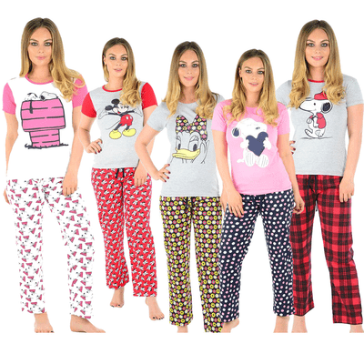 Snoopy Pyjama Set Women//ladies Short Sleeve size small to large Nightwear