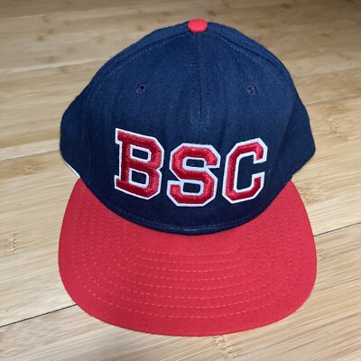 VINTAGE New Era Pro Model BSC SnapBack Hat Baseball Cap RARE Made In USA DuPont