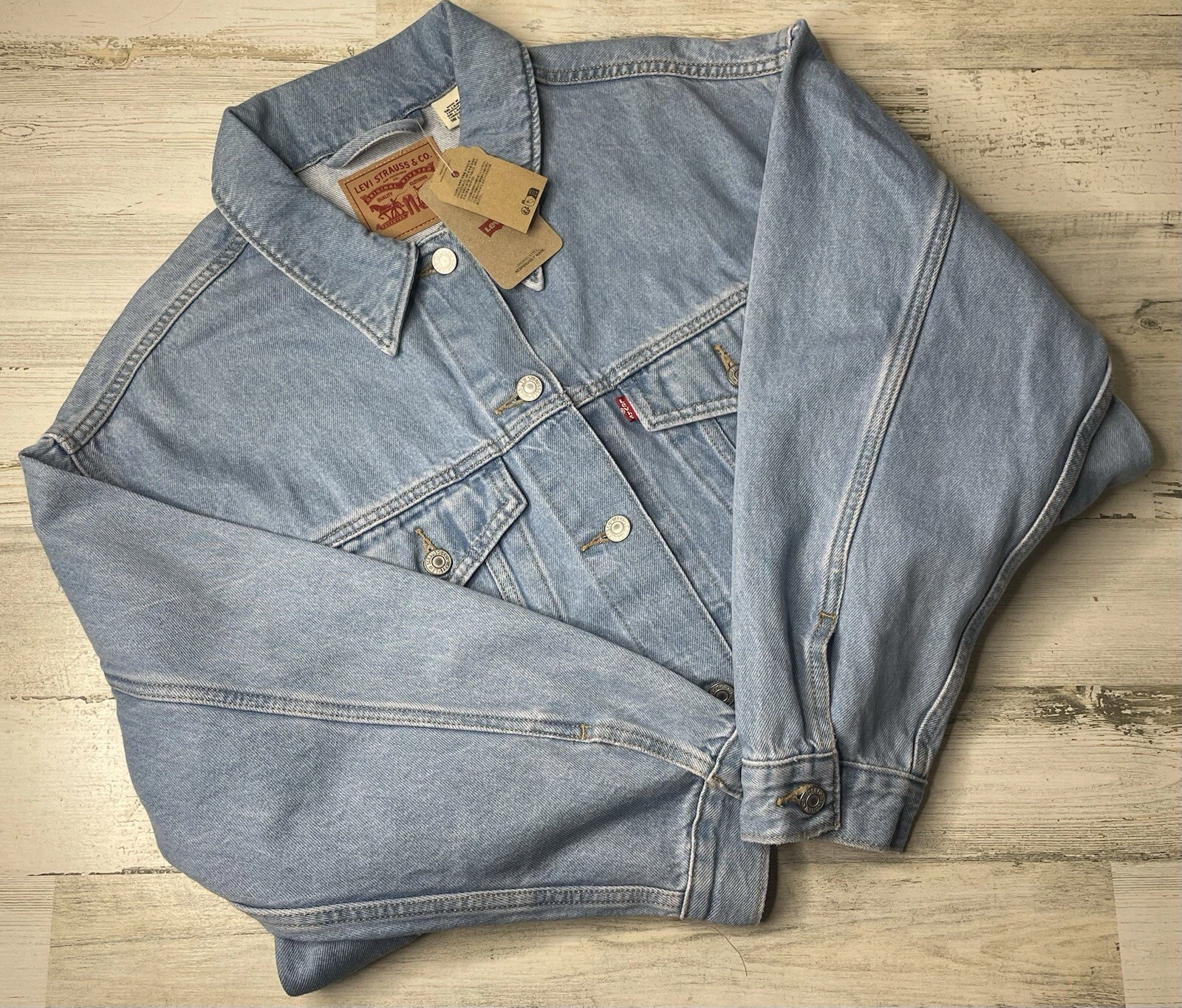 Levi's Men’s Original Denim Trucker Jean Jacket M Colusa/Light Wash MSRP $98