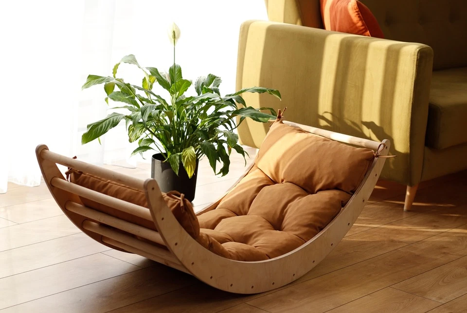 MARKENLOS Kissen für Kletterbogen Montessori Rocker Bank - 19 Farben - 5 Größen