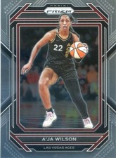 2023 Panini Prizm WNBA A'JA WILSON #25 BASE CARD ACES