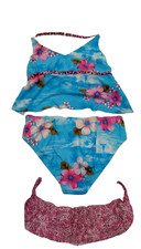 Beach Native 3 piece girls swimsuit Floral/leopard print Choose Your Size