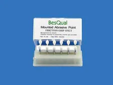 New FG Friction Grip Burs Mounted White Stone Flame FL3A  Shape Pack /12 Stones 