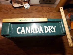 Old VINTAGE CANADA DRY Ginger Ale Plastic Case Crate ADVERTISING, UNCOMMON, L@@K
