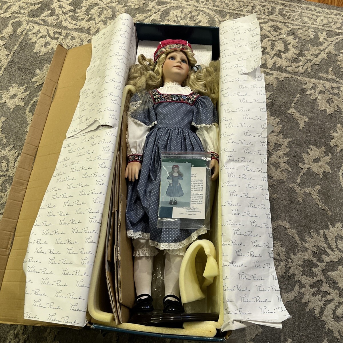 POUPÉE D'ARTISTE RUTH Treffeisen poupée en porcelaine Darling Mei 42 cm. Exce... EUR 299,63 - FR