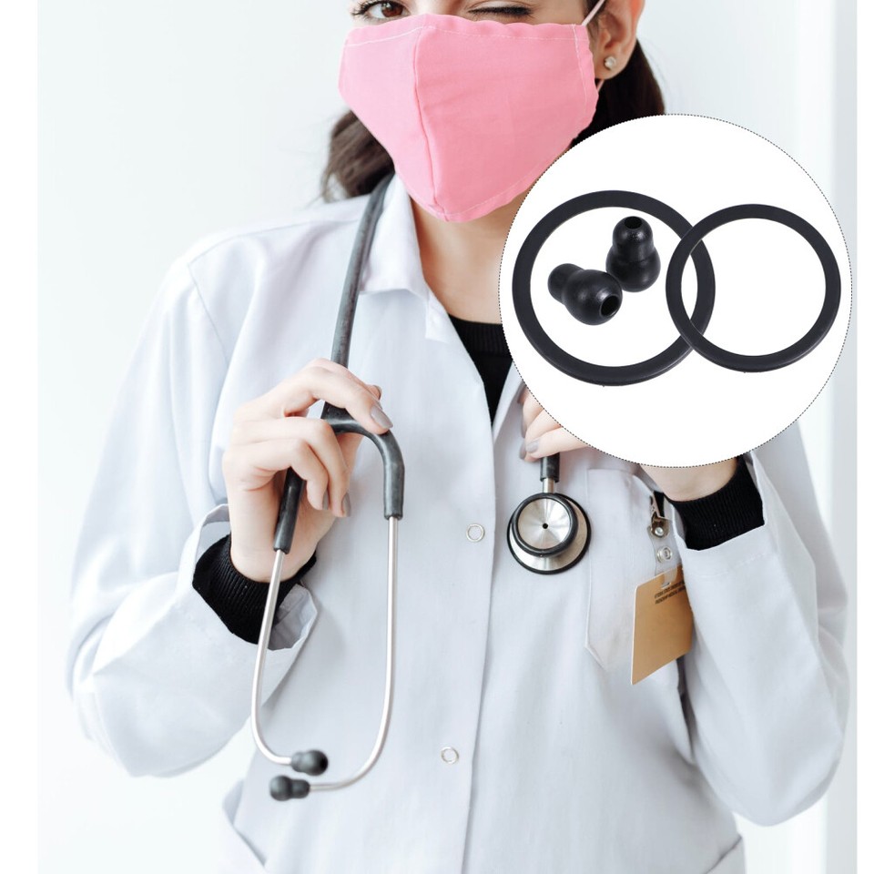 2 Sets Pediatric Ear Pieces Stethoscope Bell Cover Earbud Tips eBay