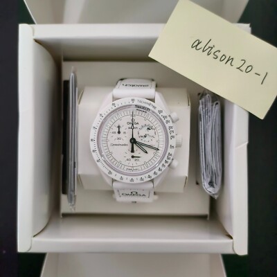 Moonswatch Mission To The Moonphase - Full Moon (White)