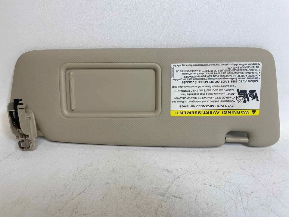 RH Passenger Sun Visor Roof IlluminationTan Fits 09 - 12 AUDI A4 QUATTRO Sedan - Image 4 of 4