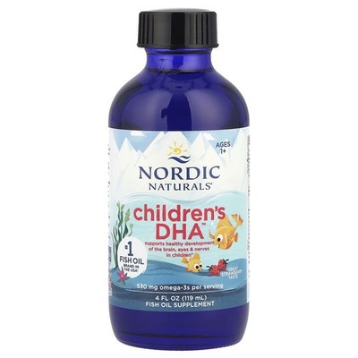 Nordic Naturals, Children s DHA, DHA für Kinder von 1 6 Jahren, Erdbeere, 119 ml