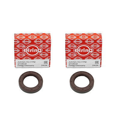 2x Wellendichtring Nockenwelle Elring 076.110 für VW 1.4 AKQ AZD 036103085A 27x4