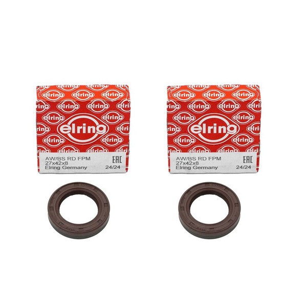 2X Wellendichtring Nockenwelle Elring 076.110 FüR VW 1.4 AKQ AZD 036103085A 27X4-image