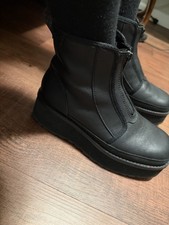 UGG Cityfunc Zip Water-Resistant platform combat booties size 8
