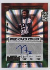 2021 Panini Contenders Rookie Ticket Wild Card Round Tony Fields II Auto 2u3. rookie card picture