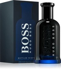 HUGO BOSS BOTTLED NIGHT 200ml - EAU DE TOILETTE VAPORISATEUR NEUF SOUS BLISTER