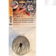 Stylish Grey Adhesive Carpet Edge Trims - Set of 2 for Easy Installation