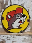 VINTAGE BUCEES PORCELAIN SIGN GAS STATION HIGHWAY TRUCK STOP RESTURANT BUC-EES