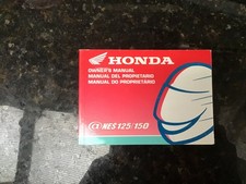 HONDA @NES 125/150  2000 GENUINE OWNERS MANUAL Part No 37KGFB20