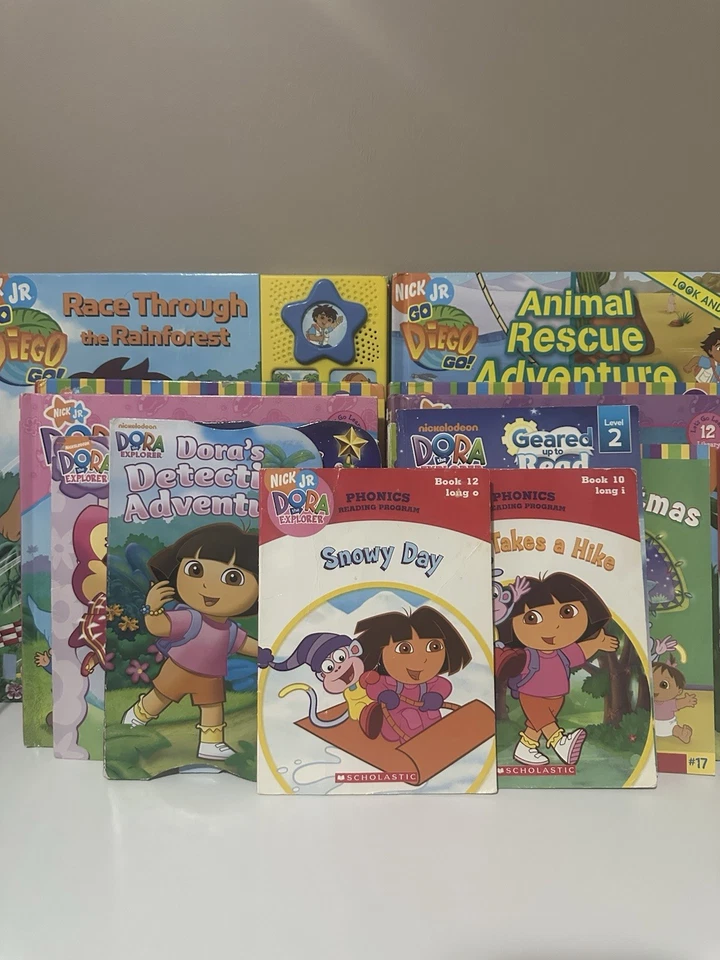 Set of 18 Dora The Explorer and Go Diego Go Books by Nickelodeon - Image 2 of 4