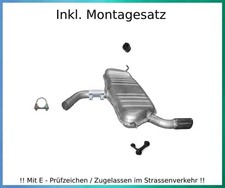Endschalldämpfer Skoda Yeti 1.2 TSI 77KW Auspuff Endtopf Montagesatz