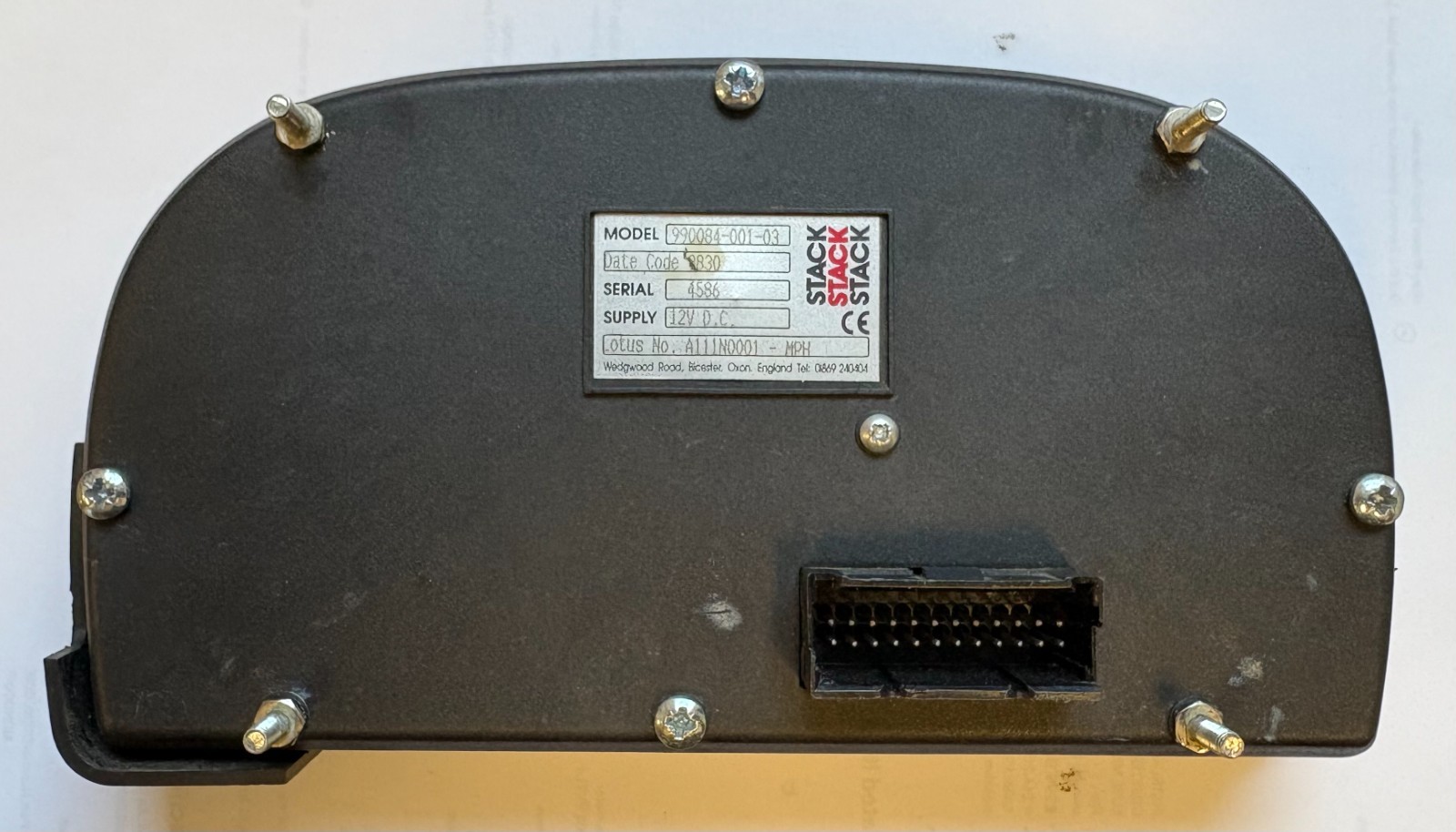 Lotus Elise Instrument cluster