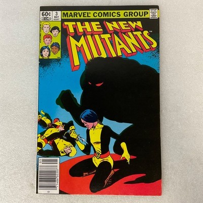 The New Mutants #3 Marvel Comic Book 1983 Key Issue 10.25in Bronze Age