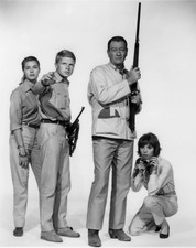 Michelle Girardon With Hardy Kruger And John Wayne And Elsa Martinelli Cover PHo