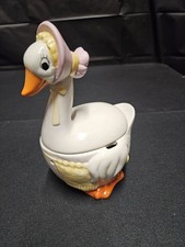 Vintage Unique Ceramic Mother Goose Knitting ...