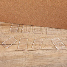 8 Pcs Clear Plastic Shims, Adjustable Furniture Leveling Wedges for Tables