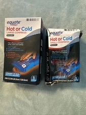 Reusable Hot or Cold Compress One Large 8"x12", One Small 5”x10.5”, Damaged Box
